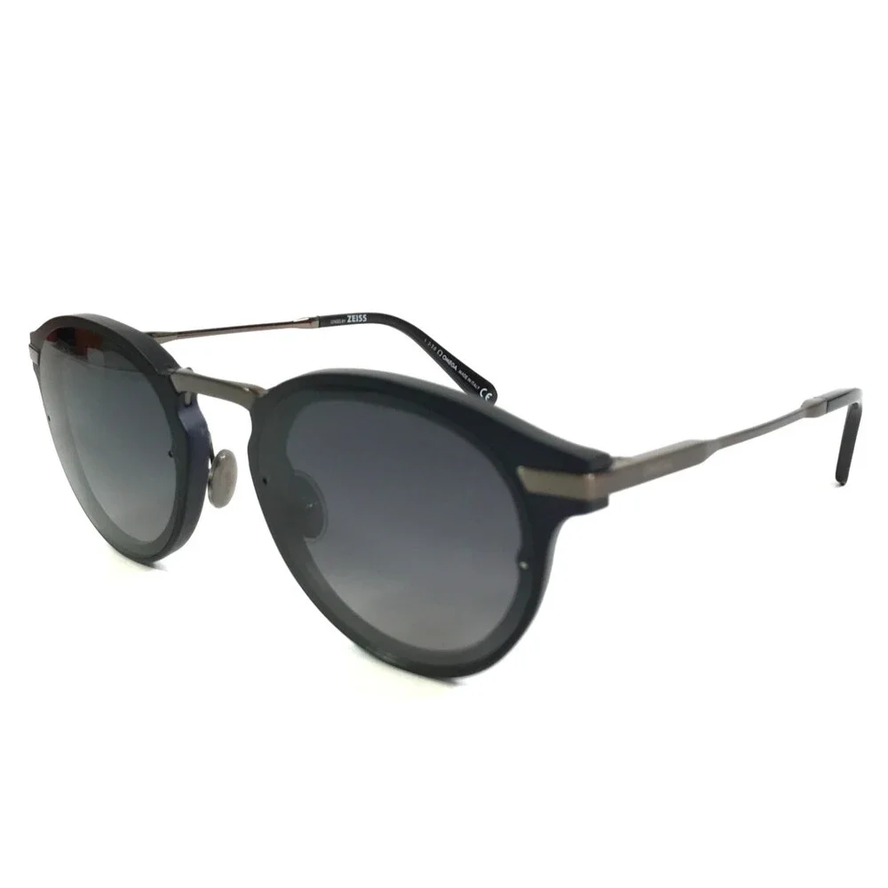 Omega Sunglasses OM0029 91C Matte Black Brushed Gunmetal Frames Gradient Lenses